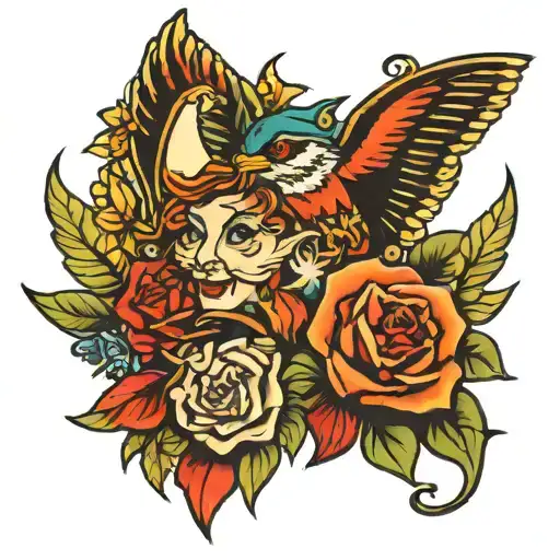 nieces and nephews tattoo design idea