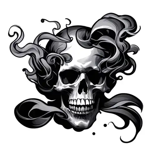 smoke tattoo filler tattoo design idea