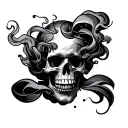 smoke tattoo filler tattoo design idea