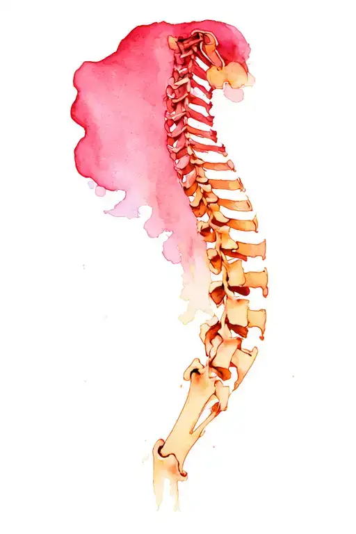 Scoliosis tattoo design idea