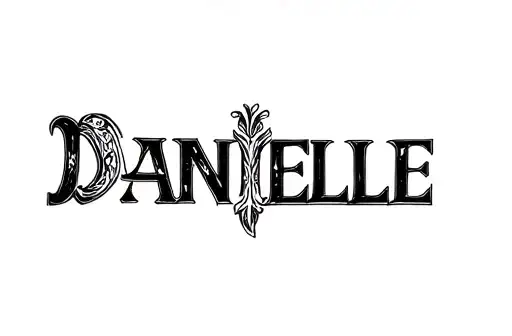 "Danielle " tattoo design idea