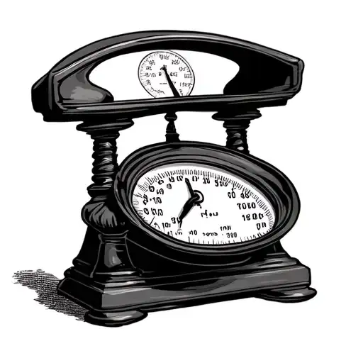 Weight Scale tattoo design idea