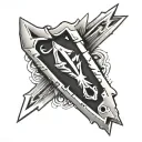 razor blade tattoo design idea