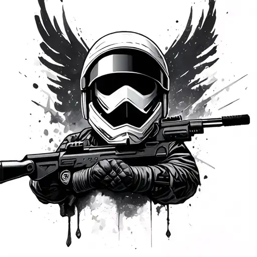rainbow six siege tattoo design idea