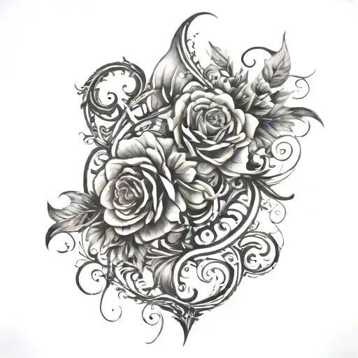 V G tattoo design idea
