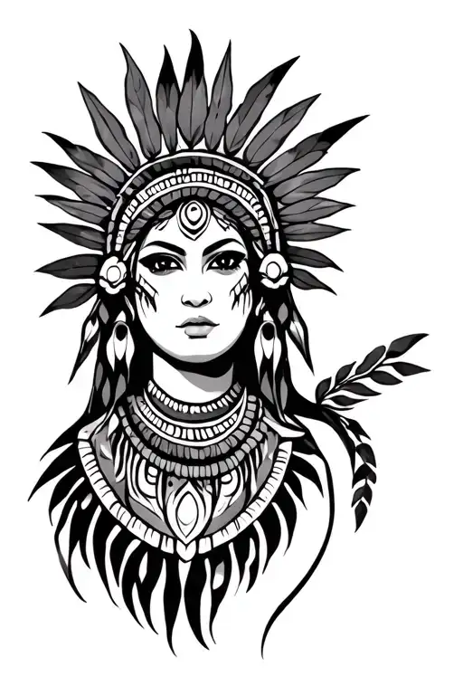 Pipil Tribe tattoo design idea