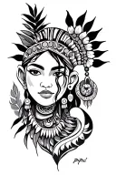 Pipil Tribe tattoo design idea