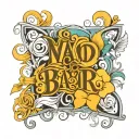 last names traver and barsalou included together with a unique and elegant but masculine design. bold and beautiful  tattoo design idea