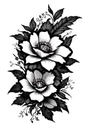 flower yakuza tattoo outline for leg tattoo tattoo design idea
