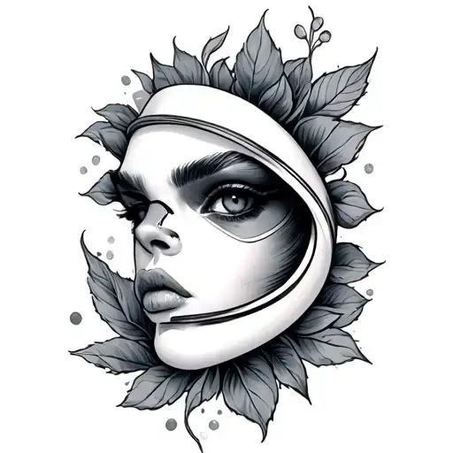 Nipple tattoo design idea