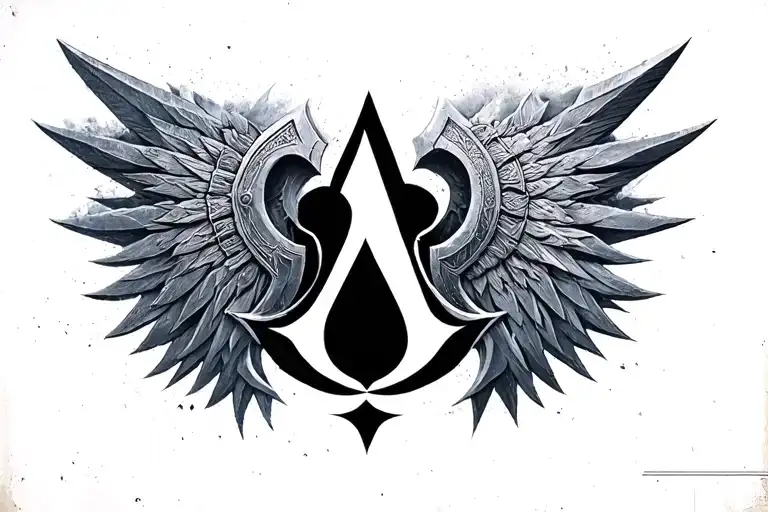 assassins creed Valhalla symbol tattoo design idea