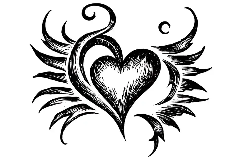tribal heart womb tattoo design tattoo design idea