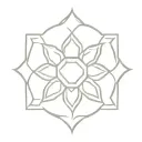 gratitude symbol, an endless knot representing connectedness, a lotus flower, three dots tattoo design idea