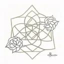 gratitude symbol, an endless knot representing connectedness, a lotus flower, three dots tattoo design idea