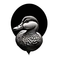 Mallard Duck tattoo design idea