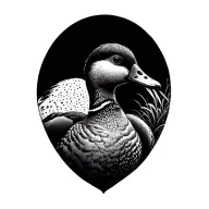 Mallard Duck tattoo design idea