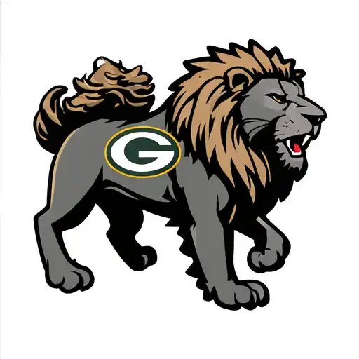 Packers Logo and Aston Villa lion tattoo design idea