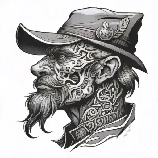 trader tattoo design idea