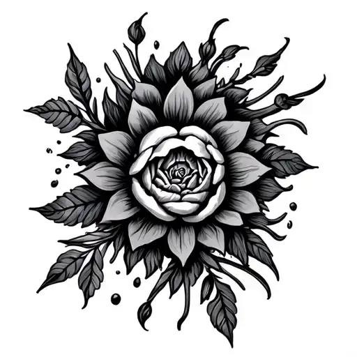 dementia symbolism tattoo design idea