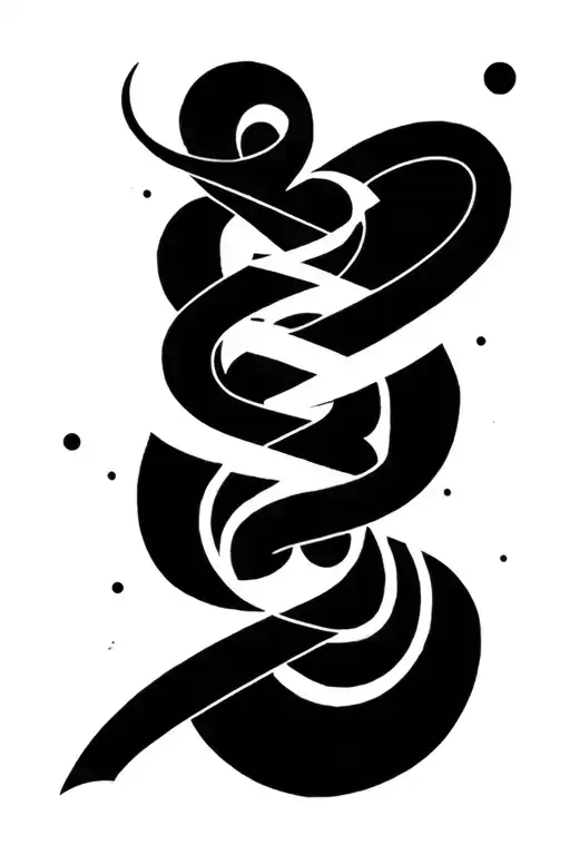 A right arm cuff tattoo design idea