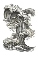 waves sound waves tattoo design idea