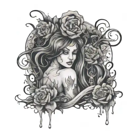 words "Come sink into me and let me breathe you in I'll be your gravity, you be my oxygen So dig two graves 'cause when tattoo design idea