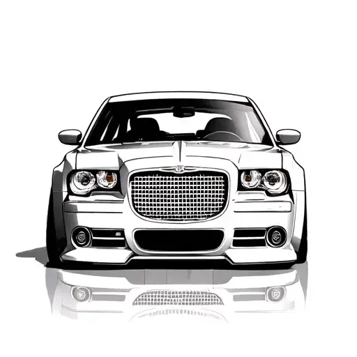 2006 chrysler 300 srt back end wraps tattoo design idea