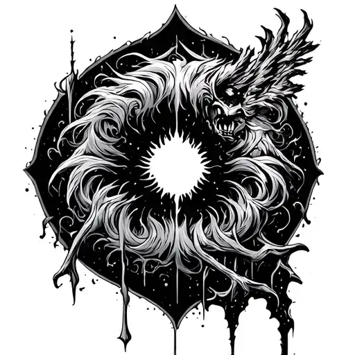 blood of the gods tattoo design idea