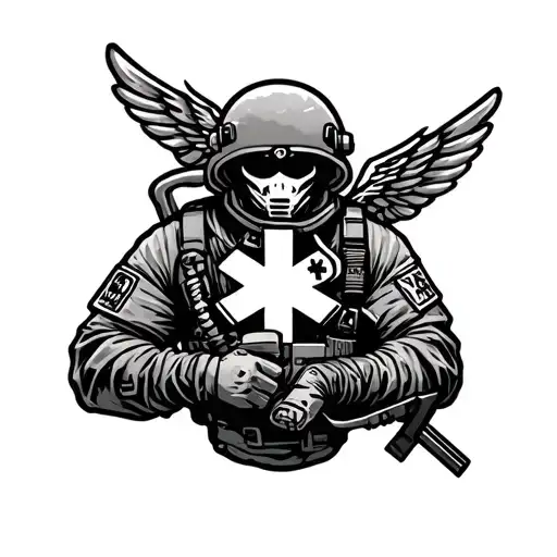 Combat Medic tattoo design idea