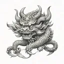 Pixiu tattoo design idea