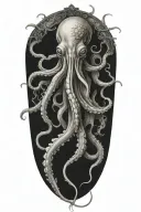giant squid tattoo design idea