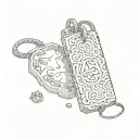 omamori charm tattoo design idea