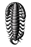 Japanese Centipede tattoo design idea