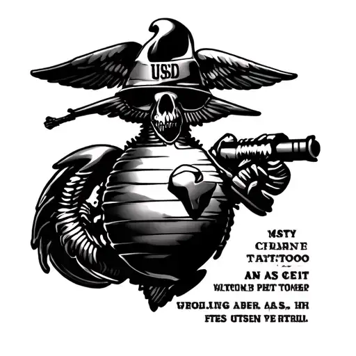Ptsd usmc tattoo design idea