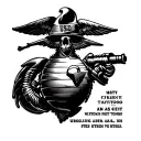 Ptsd usmc tattoo design idea
