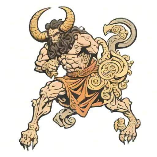 ariadne greek mythology, mazes and labyrinths,  Minotaur tattoo design idea