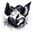 long distance relationship  tattoo design idea