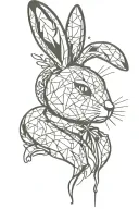 playboy bunny logo smoking a meth pipe tattoo design idea