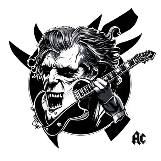 AC/DC tattoo design idea