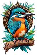 Kingfisher tattoo design idea