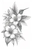 hummingbird tattoo design idea