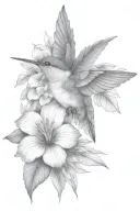 hummingbird tattoo design idea