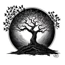 Burning Bush tattoo design idea