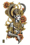 Egyptian god osiris forearm tatoo tattoo design idea