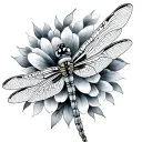 Dainty Dragonfly tattoo design idea