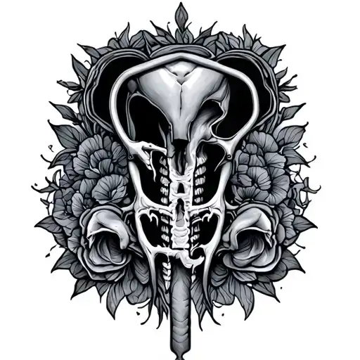 Pubic tattoo design idea