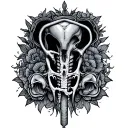 Pubic tattoo design idea