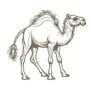 camel tattoo design idea