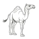 camel tattoo design idea