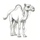 camel tattoo design idea